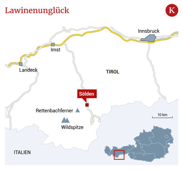 Tirol: Zwei Tote bei Lawinenabgang noch vor Saisonbeginn