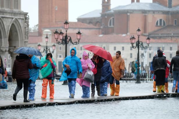Unwetter in Venedig: 45 Prozent des Stadtkerns überschwemmt