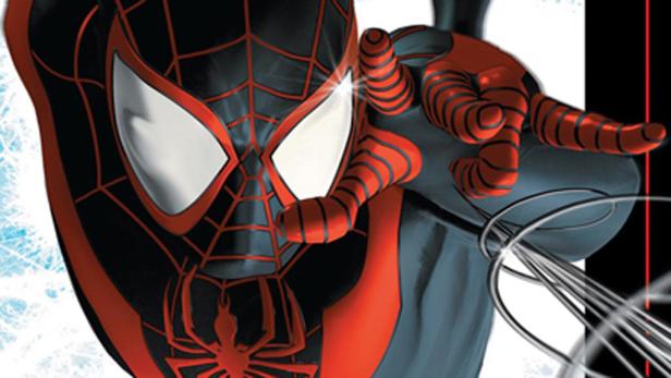 Spider-Man ist halb schwarz, halb Latino