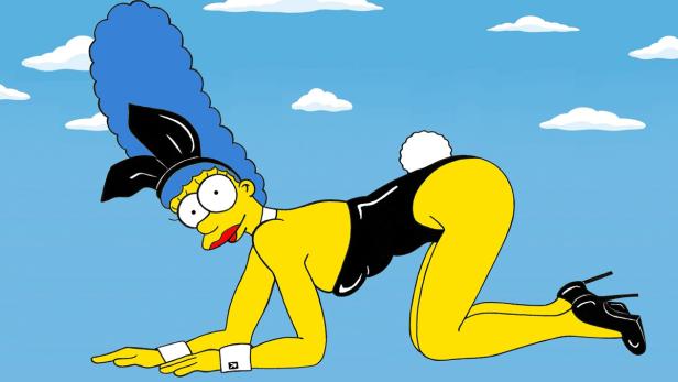 Marge Simpson als Model und Stil-Ikone