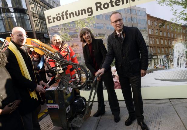 Wiener Rotenturmstraße: Ein Herz und ein Segen für die Begegnungszone