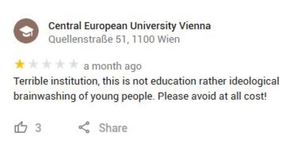 Soros-Uni-Bewertungen: „Schlimmste Schule in Wien!“
