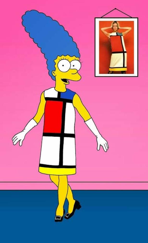 Marge Simpson als Model und Stil-Ikone