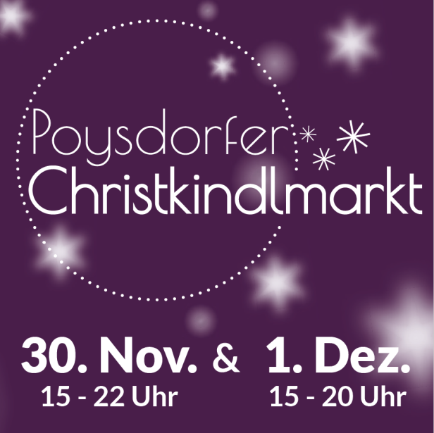 Der neue Poysdorfer Christkindlmarkt hat vieles zu bieten