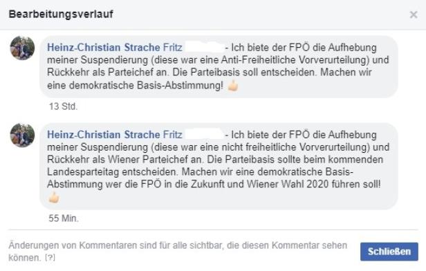 Strache will wieder zurück, FPÖ denkt nun über seinen Ausschluss nach
