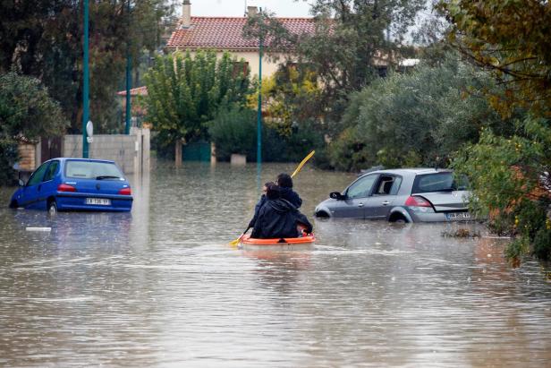 Unwetter: Schwere Schäden in Südfrankreich und Norditalien