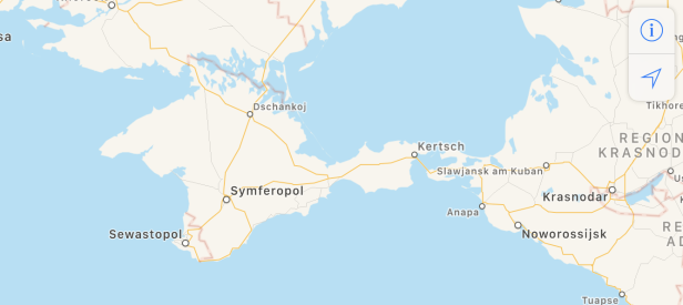 Handy macht Politik: "Apple Maps" zeigt Krim als russisch an