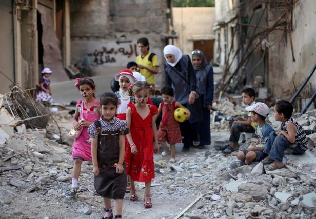 Syrien: Ein bisschen Spaß für die Kinder des Krieges