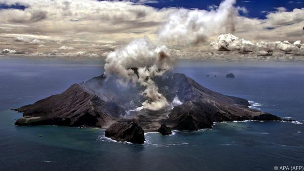 Auf White Island ist ein Vulkan ausgebrochen