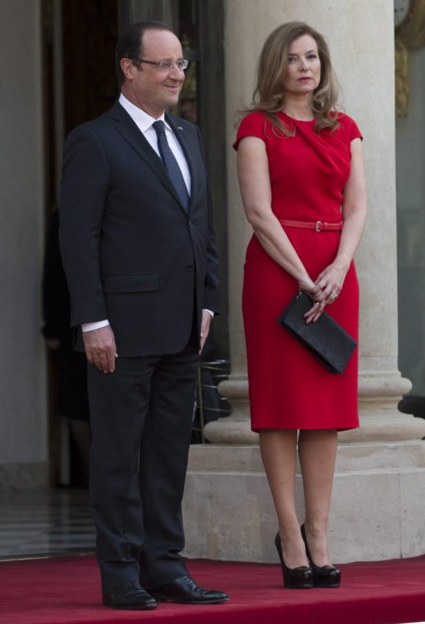 François Hollande und Valérie Trierweiler bei einem offiziellen Anlass.