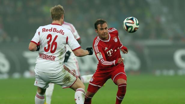 Mario Götze von Bayern München im Spiel gegen Red Bull Salzburg.