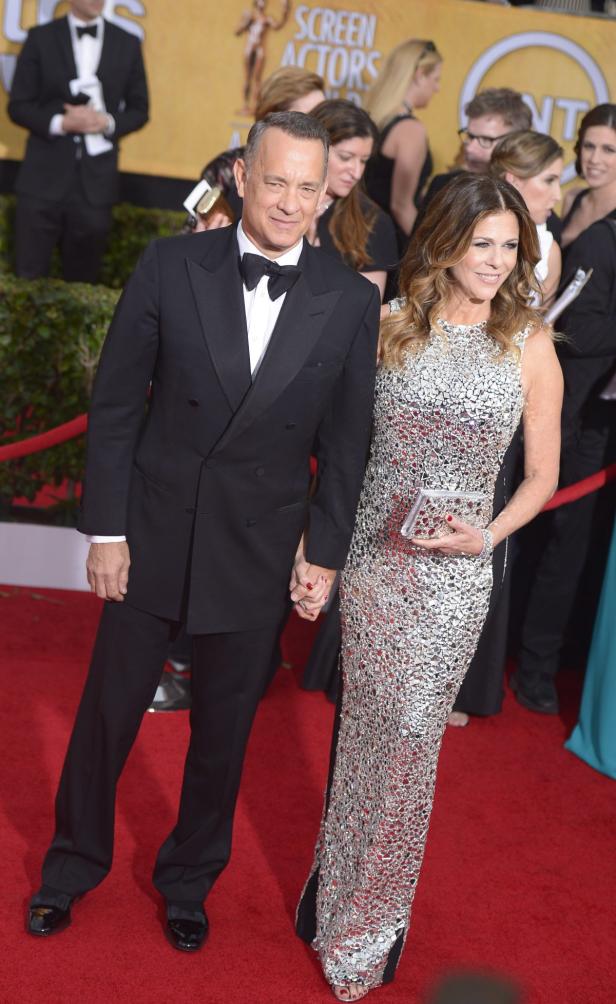 Tom Hanks und Rita Wilson auf dem roten Teppich.