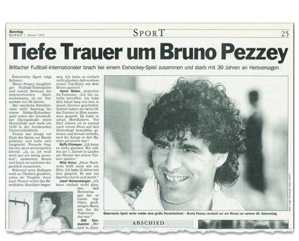 Schock am Silvestertag: Als Fußball-Legende Bruno Pezzey starb