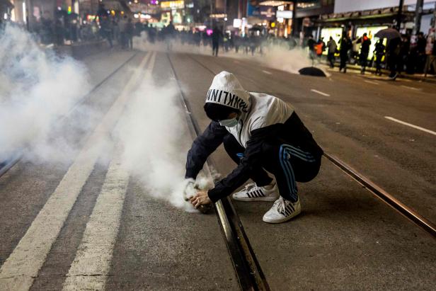 HONG KONG-CHINA-POLITICS-CRIME-UNREST