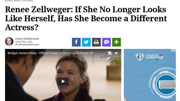 Renee Zellweger in einer Szene aus dem Trailer zu „Bridget Jones's Baby“.