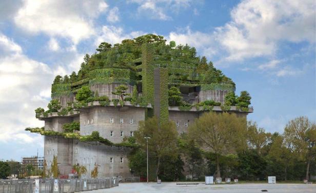Der Bunker St. Pauli bekommt eine grüne Haube und wird Hamburgs neues Wahrzeichen. BunkerStPauli1Credit_Planungsbuero-BunkerMatzen-Immobilien-1-1024x627