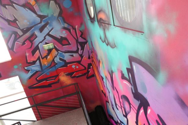 Neue Graffitis: Teil der Kunst werden