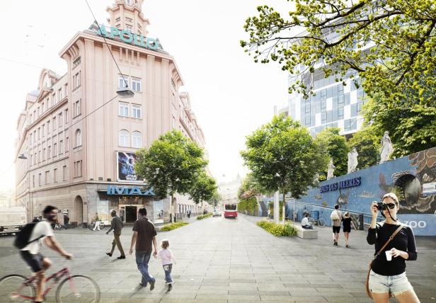 Grüne Pläne: So soll die neue Gumpendorfer Straße aussehen