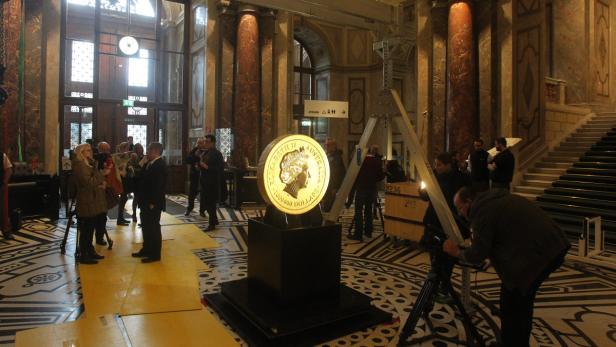 Größte Goldmünze der Welt in Wien zu Gast