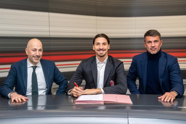 Zlatan Ibrahimovic arrives at Casa Milan