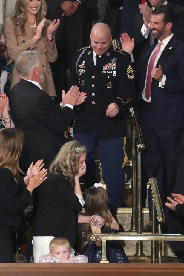 Trump-Rede: Überraschung für Soldatenfamilie