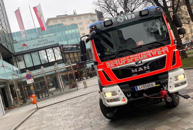 Brand in der Linzer Innenstadt - Hotel und Casino evakuiert