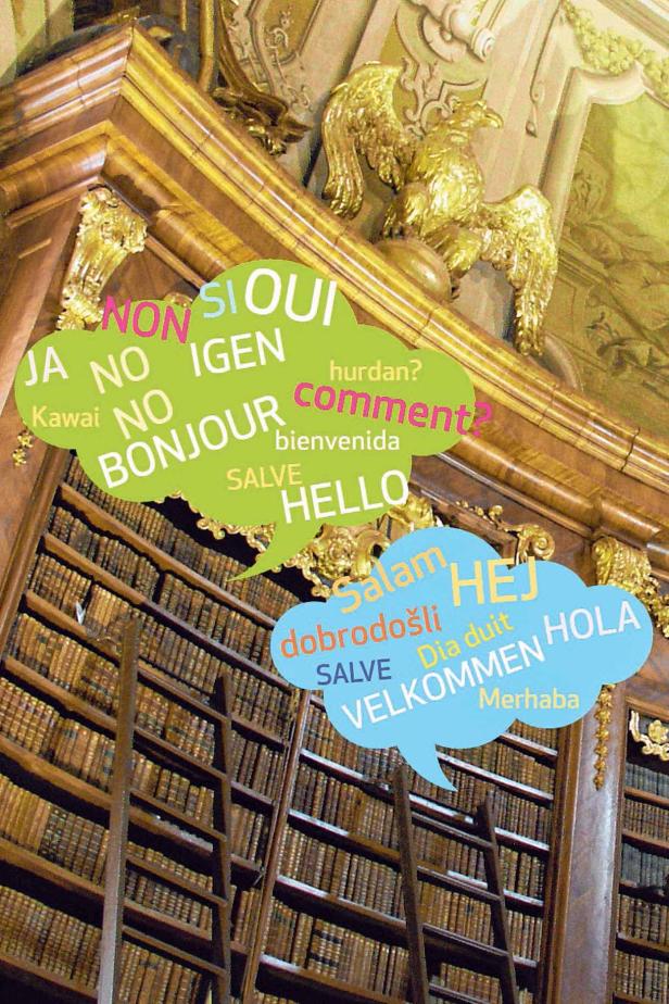 Wie viele Sprachen spricht die Österreichische Nationalbibliothek?
