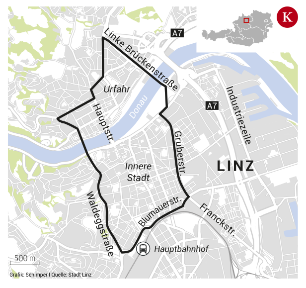 1.000 Bäume sollen Linz vor Hitze und Regen schützen