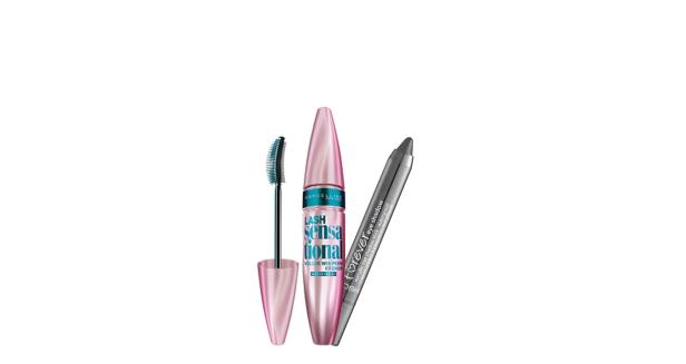 Eine Mascara von Maybelline „Lash Sensational“ und ein grauer Kajalstift von Gosh „Forever Eye Shadow“.