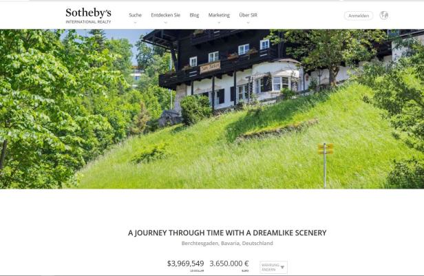 "Zum Türken": Hotel neben Hitlers Berghof steht zum Verkauf