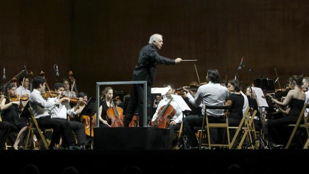 Daniel Barenboim beim Sommernachtskonzert Schönbrunn 2009.