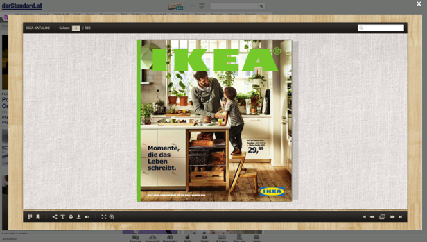 Das Cover des IKEA-Katalogs zeigt einen Vater und seinen Sohn in einer Küche.