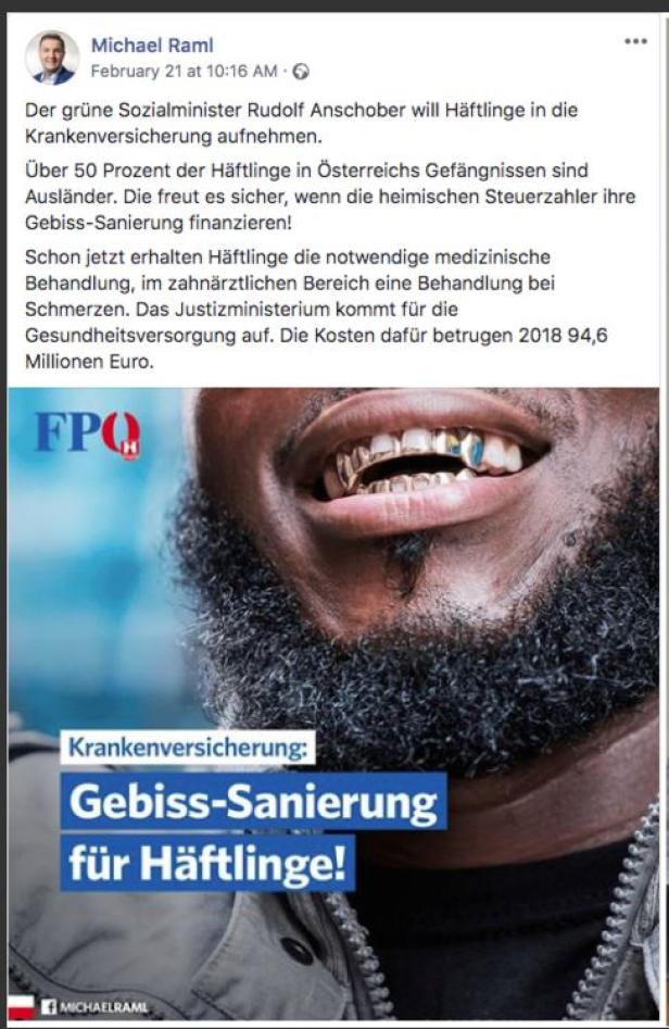 Raml-Posting: Linzer FPÖ-Stadtrat spricht von "Ironie und Zuspitzung"