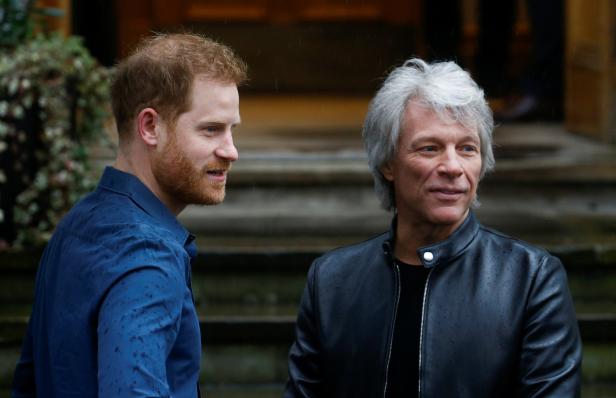 Prinz Harry sang mit Jon Bon Jovi in den Abbey-Road-Studios