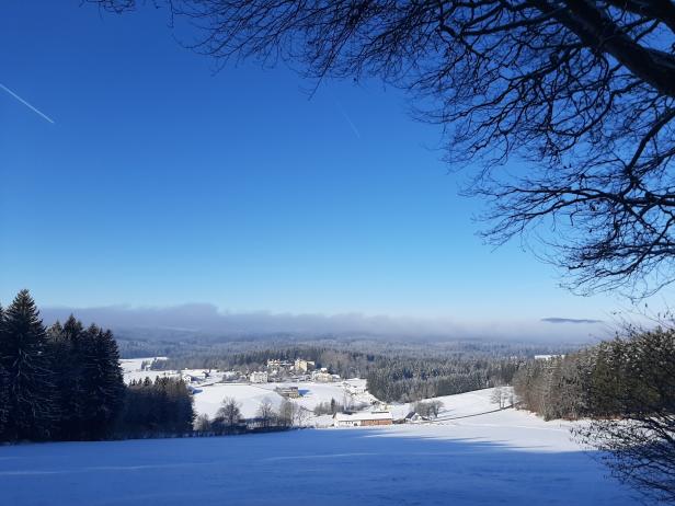Grenzgang im verschneiten Böhmerwald