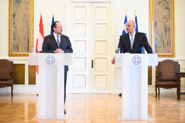 Schallenberg stärkt Griechenland gegen Erdoğan den Rücken