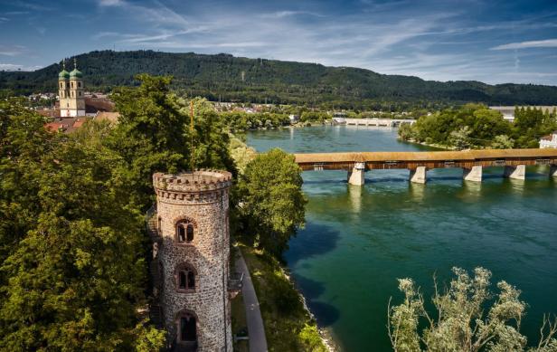 Die längste überdachte Holzbrücke Europas