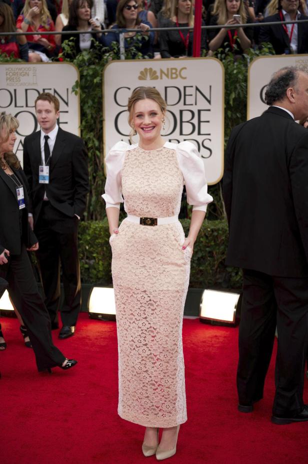 Carey Mulligan auf dem roten Teppich der Golden Globe Awards.
