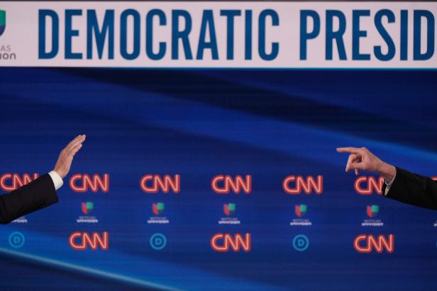 Democratic presidential candidates debate in Washington, DC