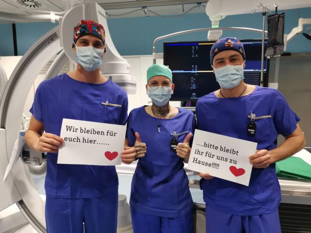 Appell aus Wiener Spital geht viral: "Bleibt für uns daheim"