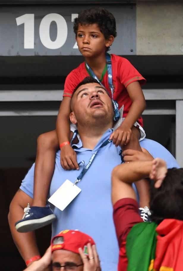 Der kleine Ronaldo fieberte mit Papa mit