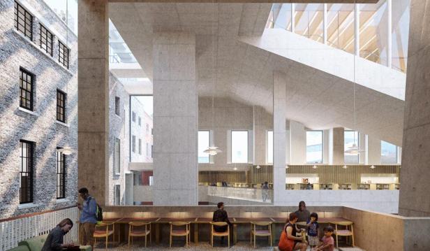 Projekt Parnell Square Cultural Quarter – Dublin City Library: Farrell und McNamara achten stets auf zweckmäßige, menschen- und umweltfreundliche Bauten, die ins Umfeld passen. S_Parnell_3-1-1024x597