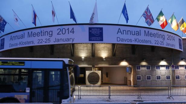 Das Kongresszentrum in Davos-Klosters während des Jahrestreffens 2014 des Weltwirtschaftsforums.
