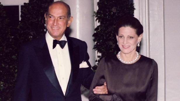 De la Renta mit seiner zweiten Frau Annette
