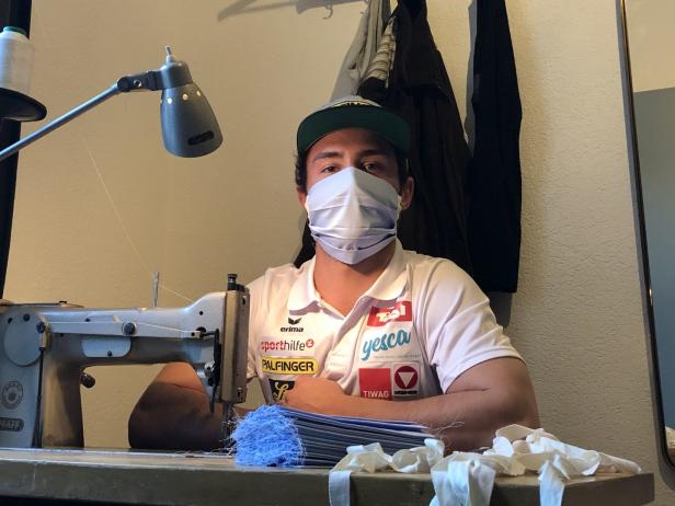 In der Corona-Krise: Ein Rodel-Star näht hunderte Mundmasken