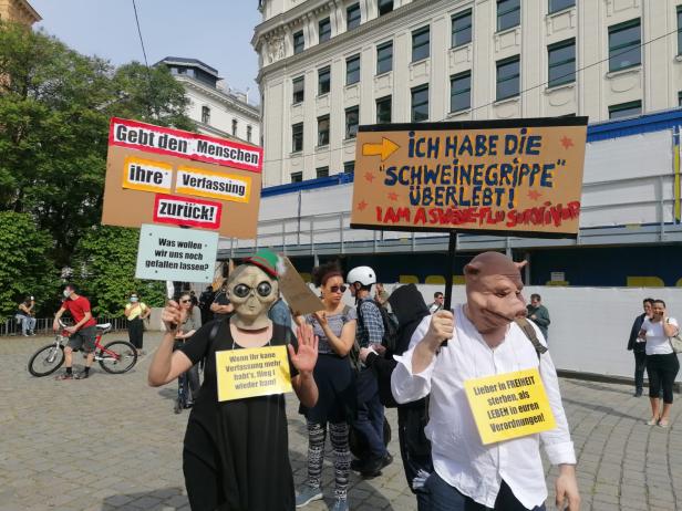 Polizei löste unerlaubte Corona-Demo in Wien auf
