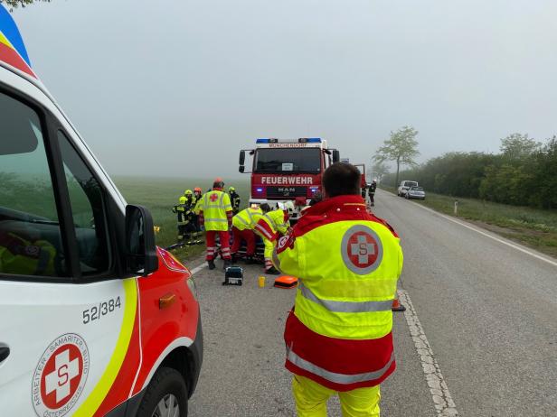 Münchendorf: Unfall forderte zwei schwer Verletzte