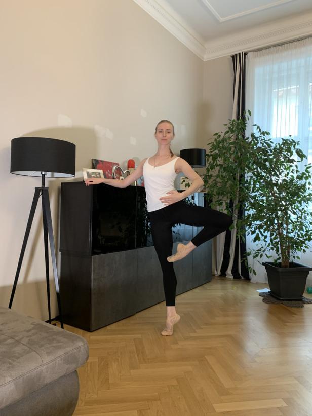 Ballett im Homeoffice: So trainieren die Staatsoperntänzer zu Hause