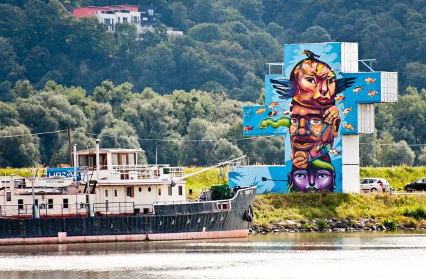Graffiti-Galerie Mural Harbor: „Kommen mit blauem Auge davon“