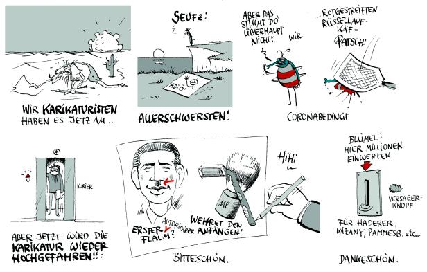 Die Pammesberger-Karikaturen vom Mai 2020